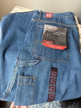 Wolverine Men's Relaxed Dungaree Jeans - Blue Denim